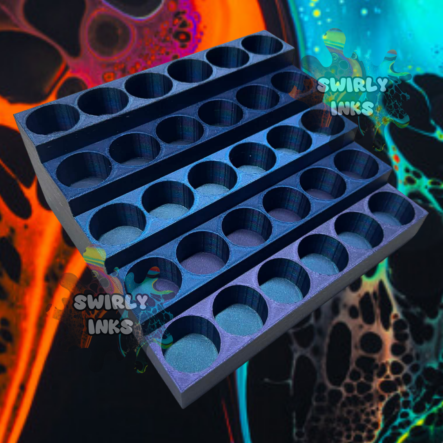 Paint Bottle Organizer Holds 30 Bottles