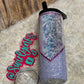 20oz Glitter Stripes with Purple Glitter Tumbler