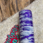 20oz Purple, Blue & White Swirl Tumbler