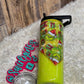 20oz Grinch with Green Glitter Tumbler