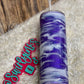 20oz Purple, Blue & White Swirl Tumbler