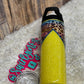 20oz Serape Animal Print with Yellow Glitter Tumbler