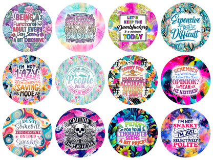 Card stock Options for Round Freshie Molds