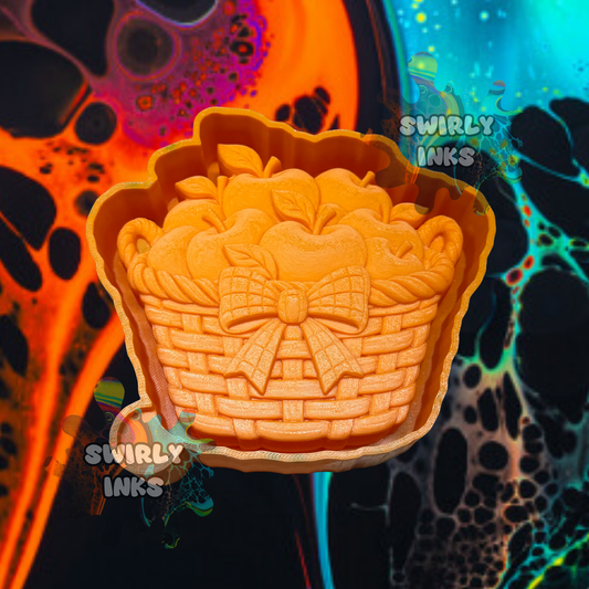 3D Apple Basket Freshie Mold