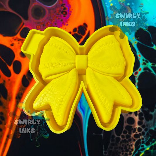 3D Baseball Bow Freshie Mold