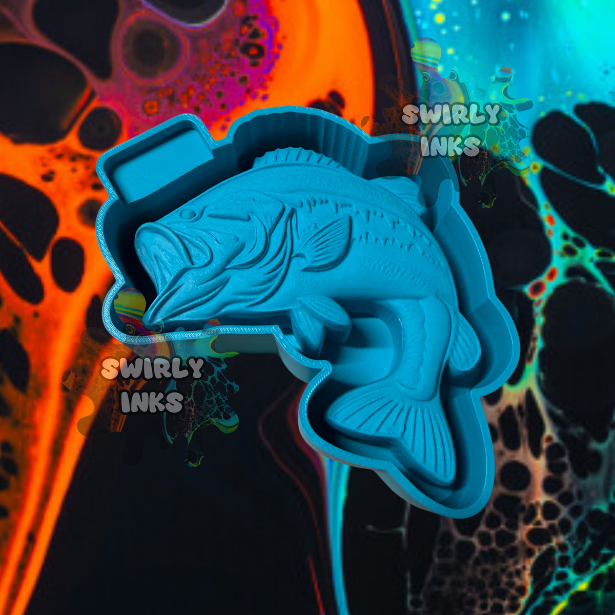 3D Bass Freshie Mold