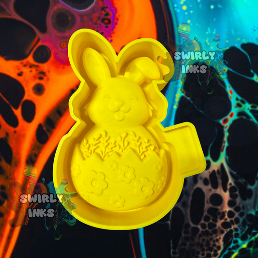 3D Bunny in Egg Freshie Mold