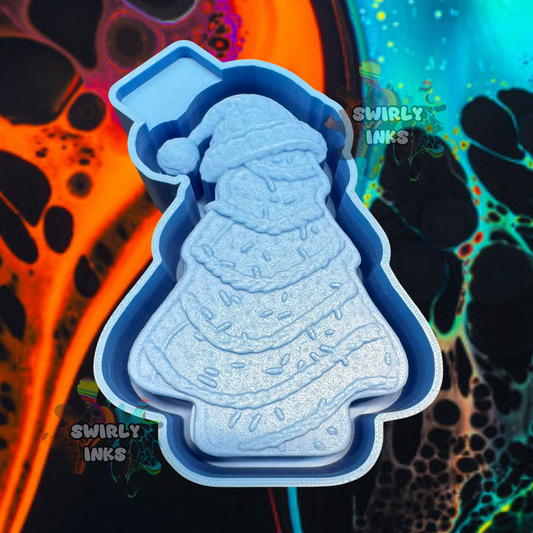 3D Christmas Cake Tree Freshie Mold