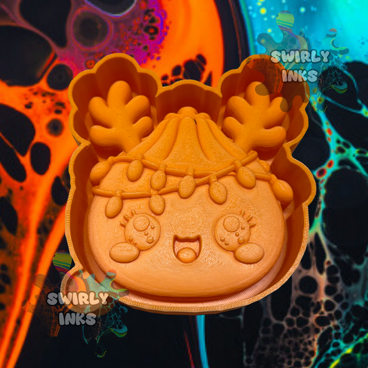 3D Christmas Dumpling Freshie Mold