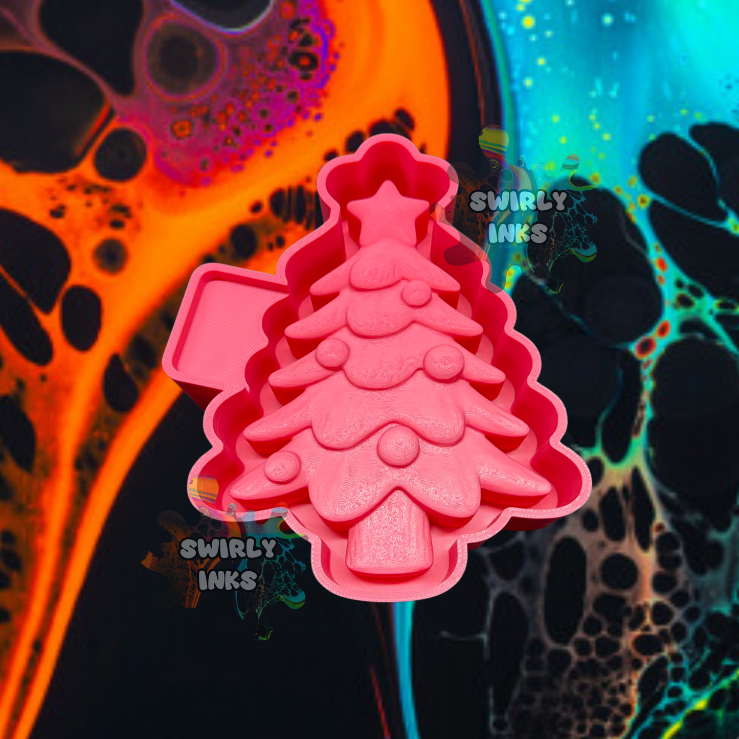 3D Christmas Tree Freshie Mold