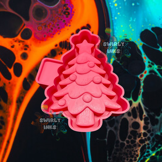 3D Christmas Tree Freshie Mold