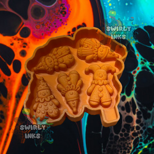 3D Clown Charm Freshie Mold