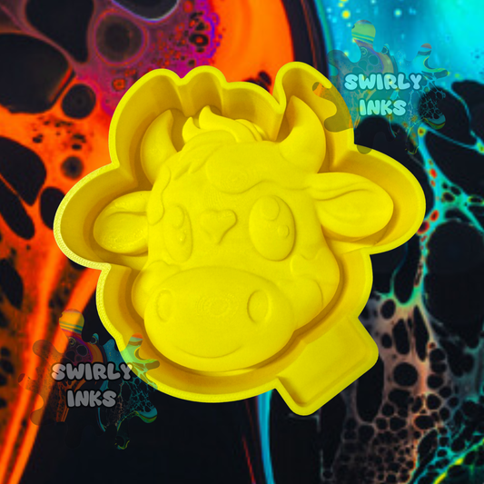 3D Cow Head Freshie Mold