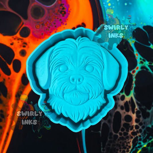 3D Dog Face Freshie Mold