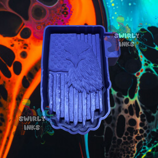 3D Eagle Flag Freshie Mold