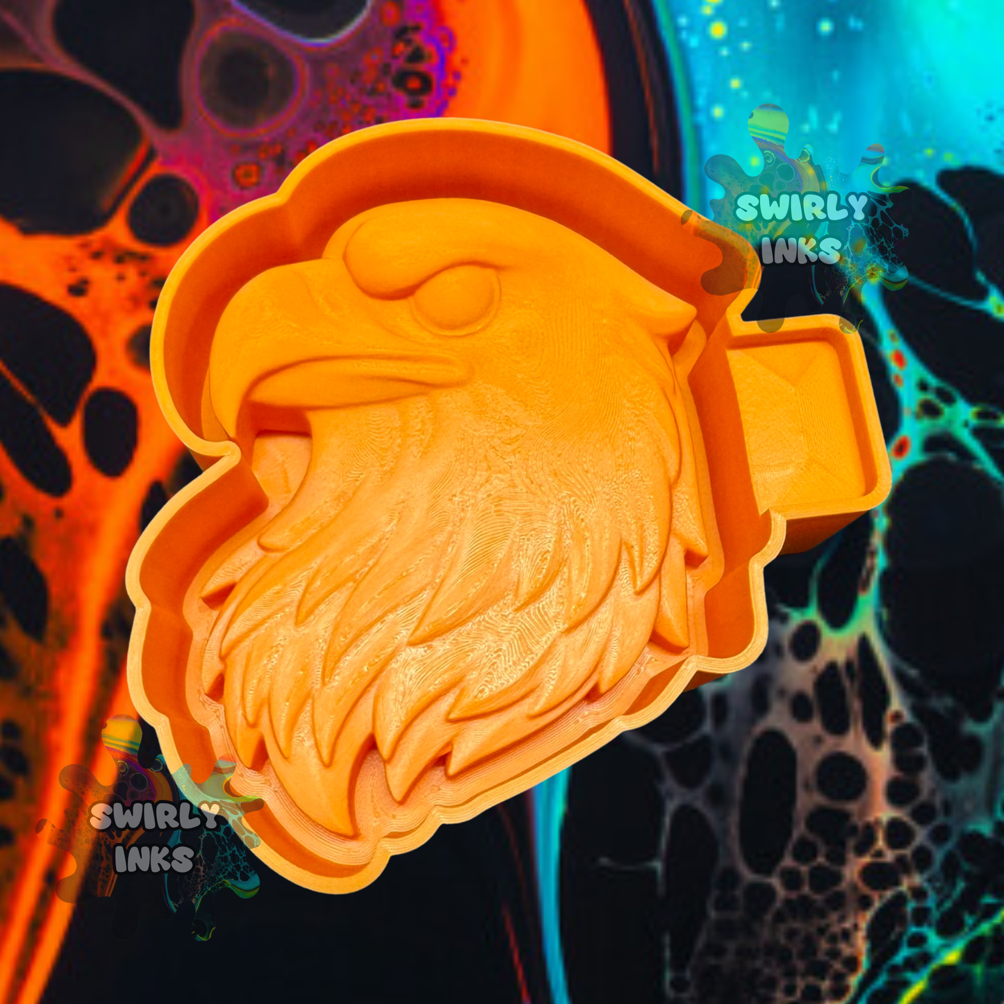 3D Eagle Head Freshie Mold