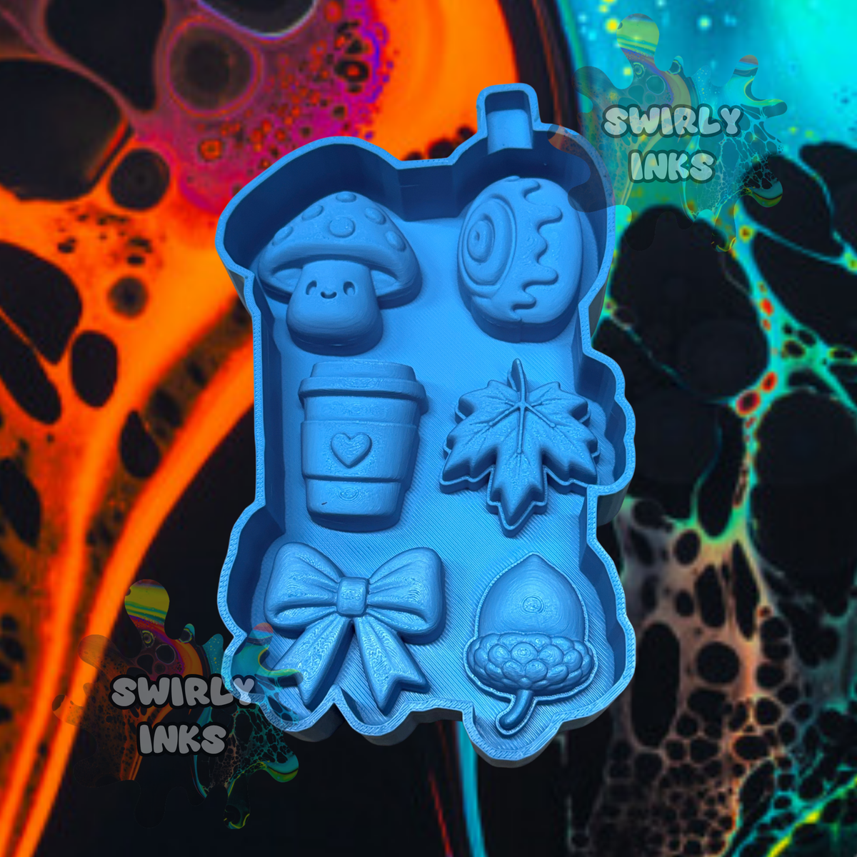 3D Fall Charm Freshie Mold