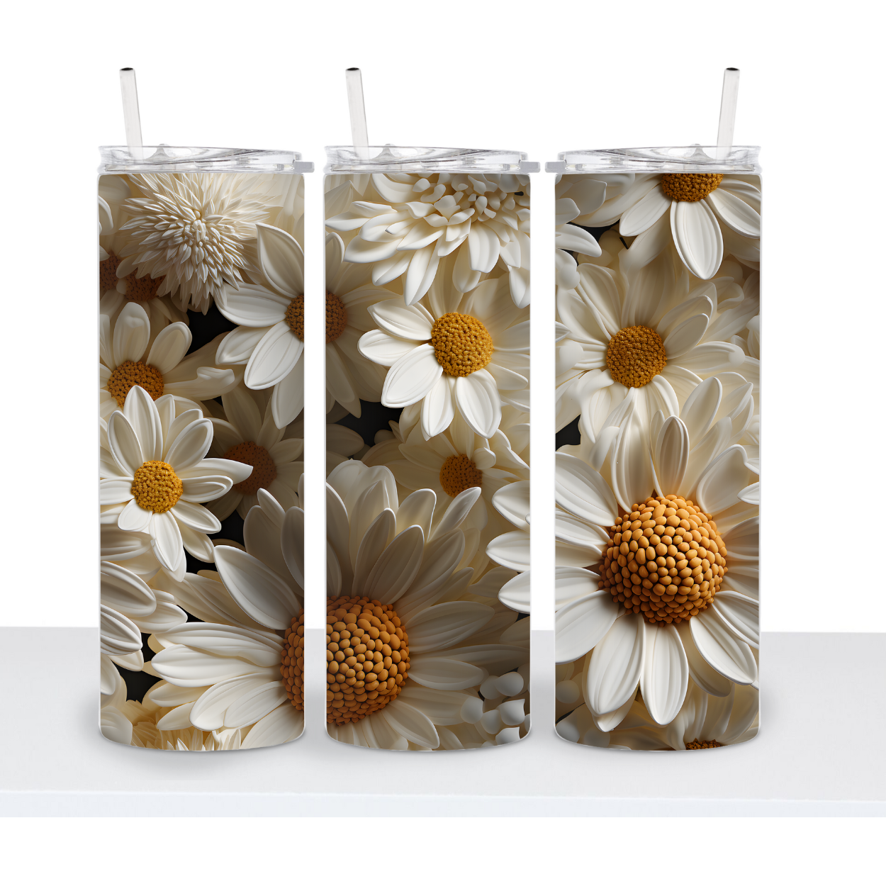 3D Flower Tumbler