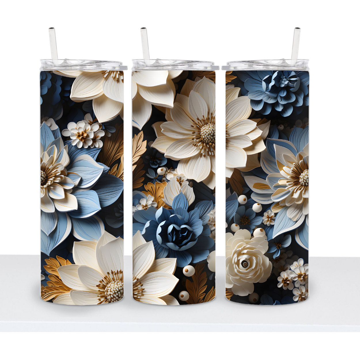 3D Flower Tumbler