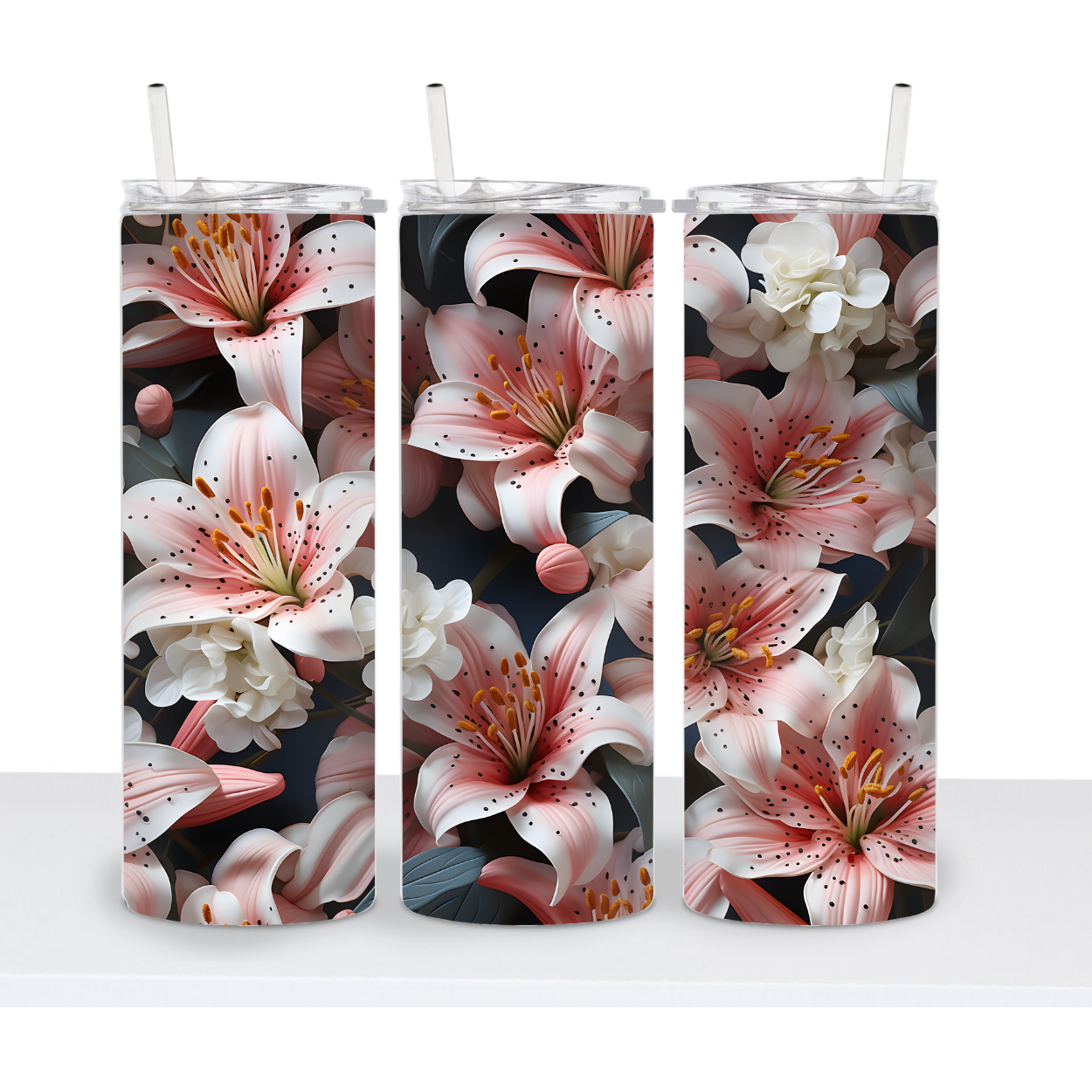 3D Flower Tumbler