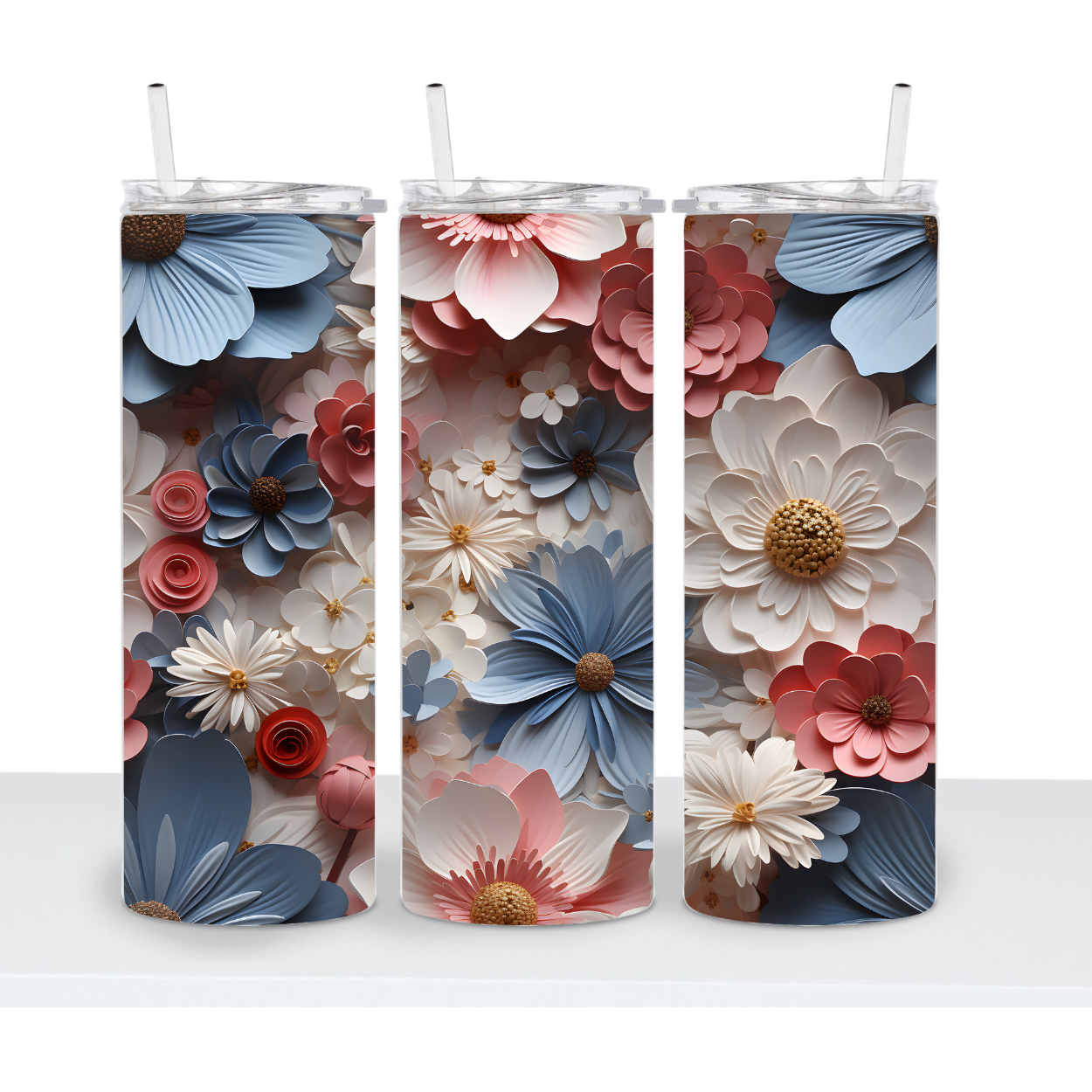 3D Flower Tumbler