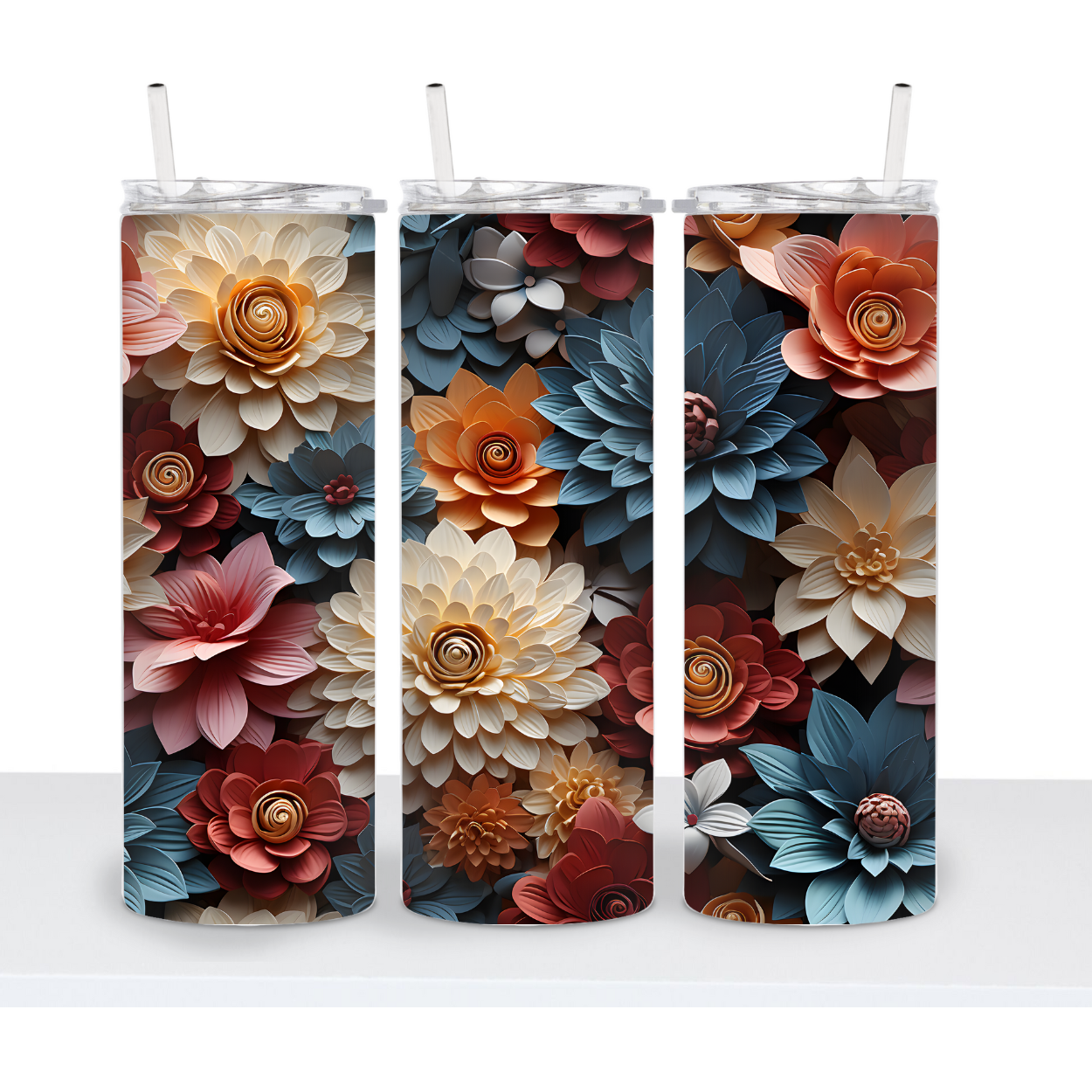 3D Flower Tumbler