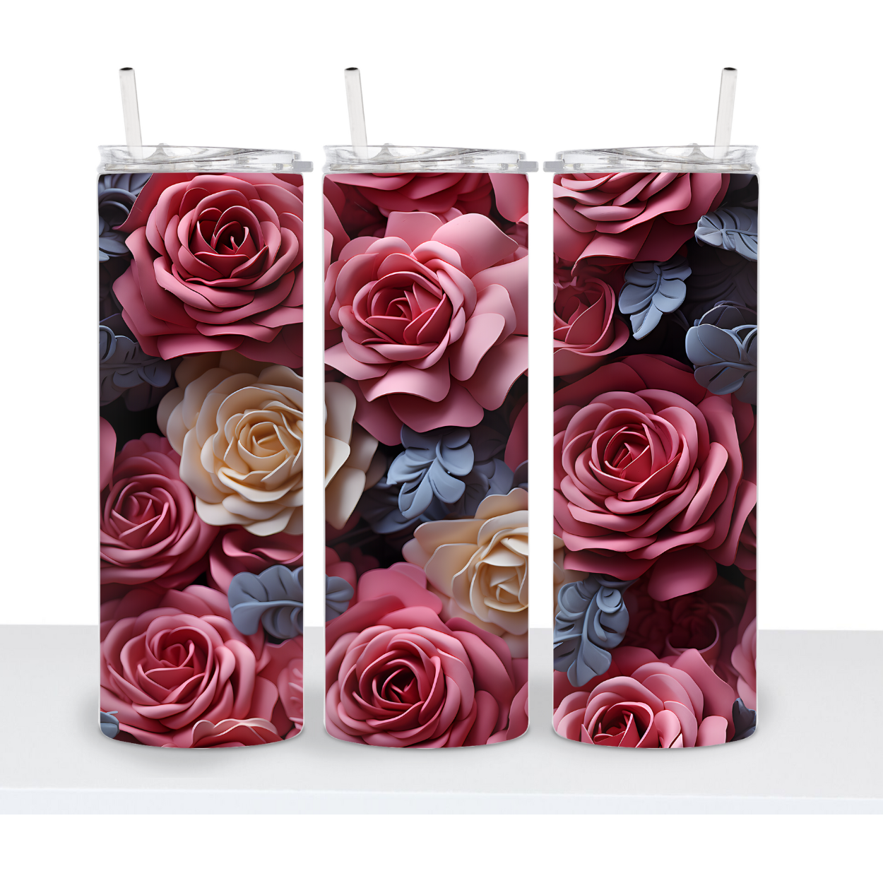 3D Flower Tumbler