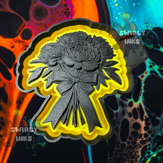 3D Flower Bouquet Freshie Mold