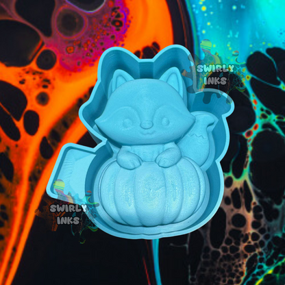 3D Fox in Pumpkin Freshie Mold