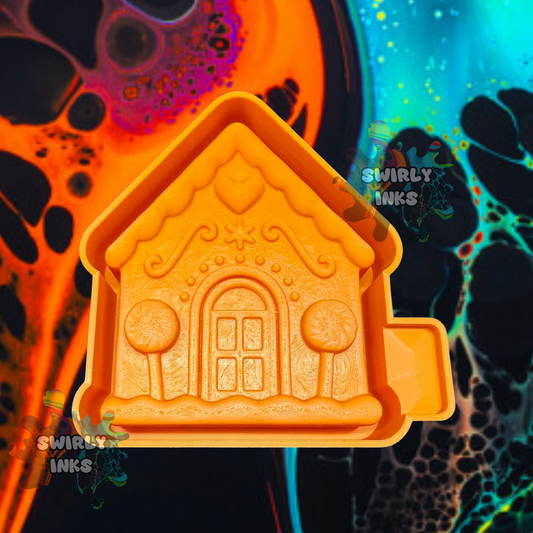3D Gingerbread House Freshie Mold
