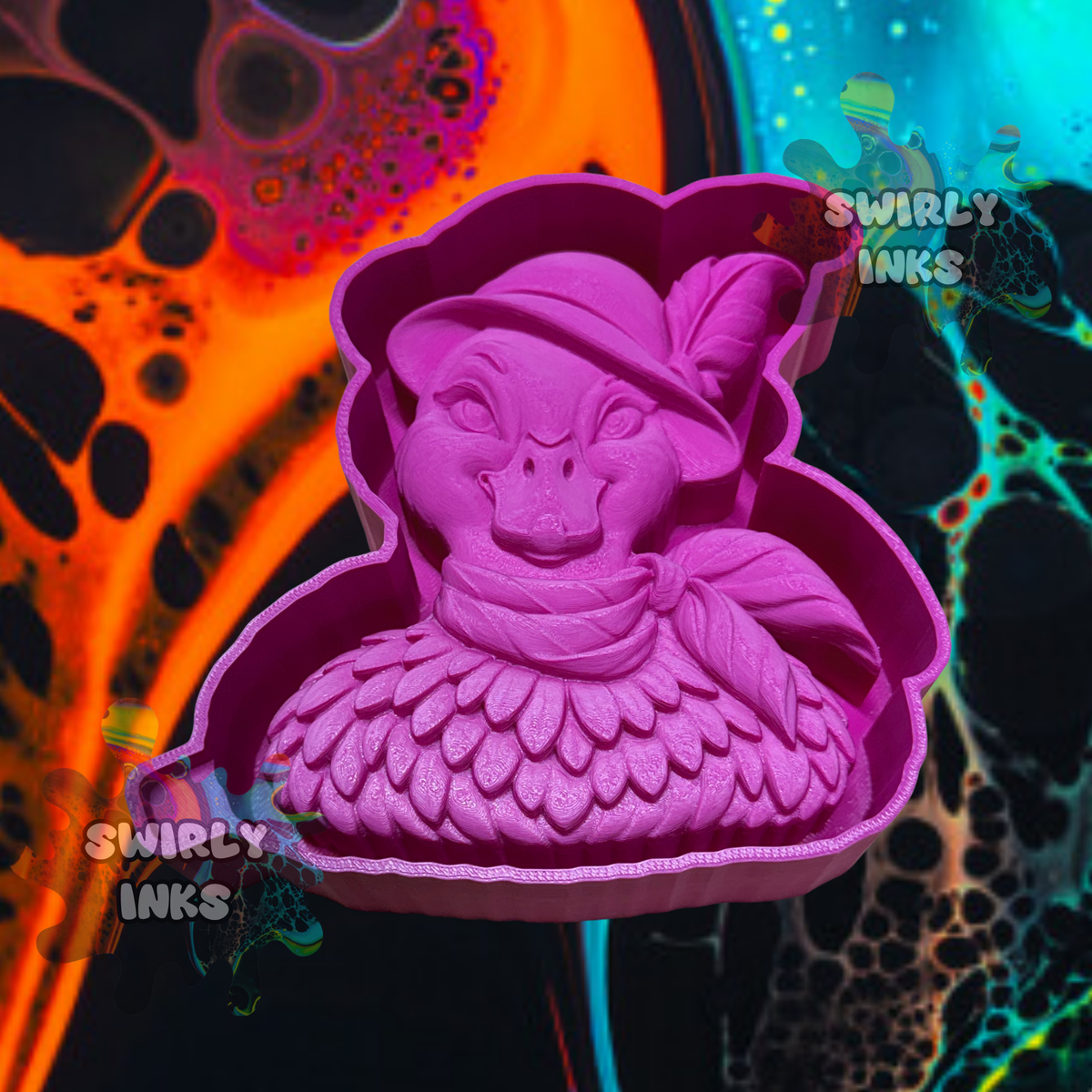 3D Glam Mallard Duck Freshie Mold