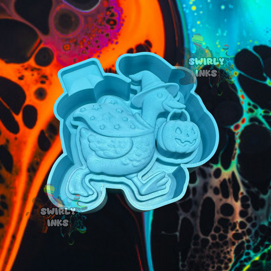 3D Goose with Pumpkin Freshie Mold