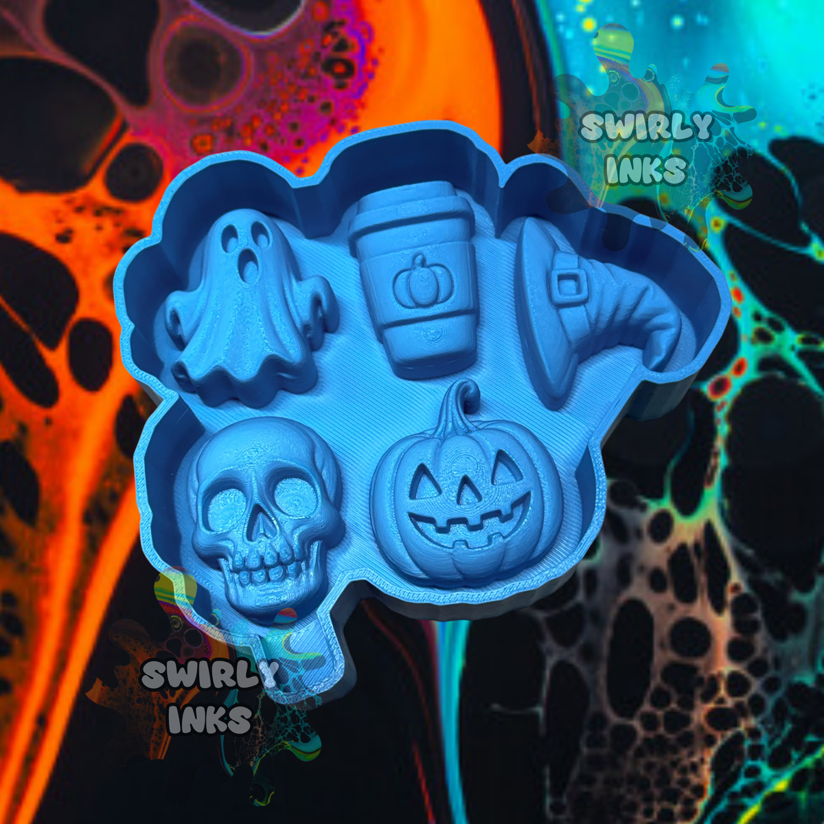 3D Halloween Themed Charm Freshie Mold