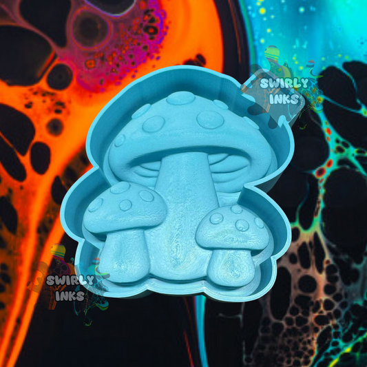 3D Mushrooms Freshie Mold