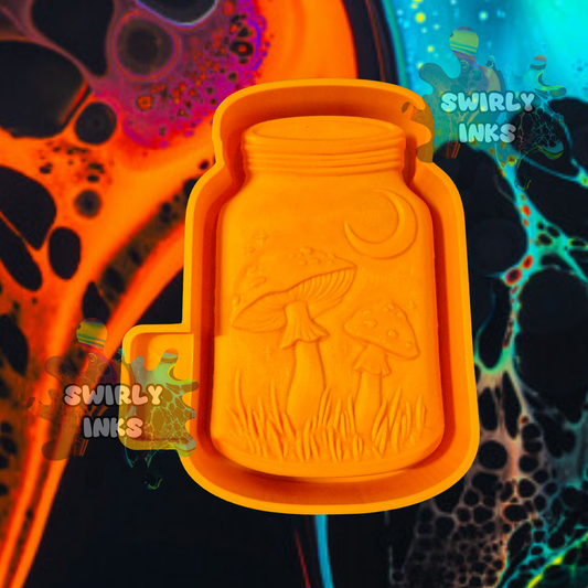 3D Mushrooms Mason Jar Freshie Mold