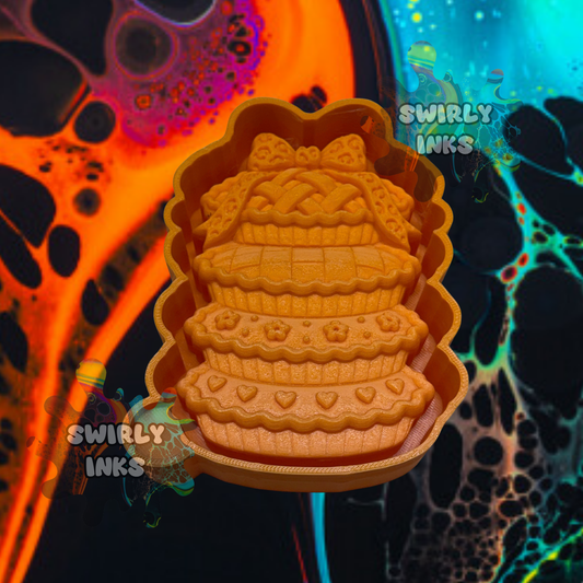 3D Pie Tower Freshie Mold