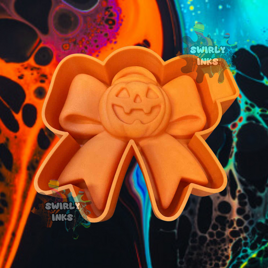 3D Pumpkin Bow Freshie Mold