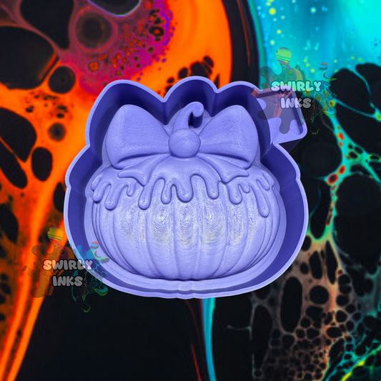 3D Pumpkin Bow Freshie Mold