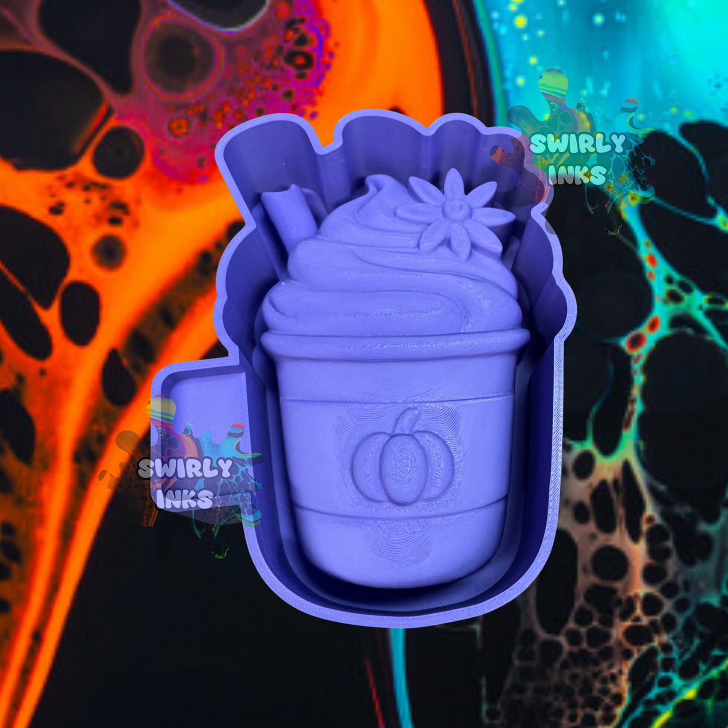 3D Pumpkin Coffee Freshie Mold