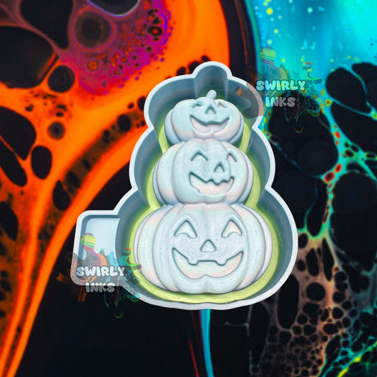 3D Pumpkin Tower Freshie Mold