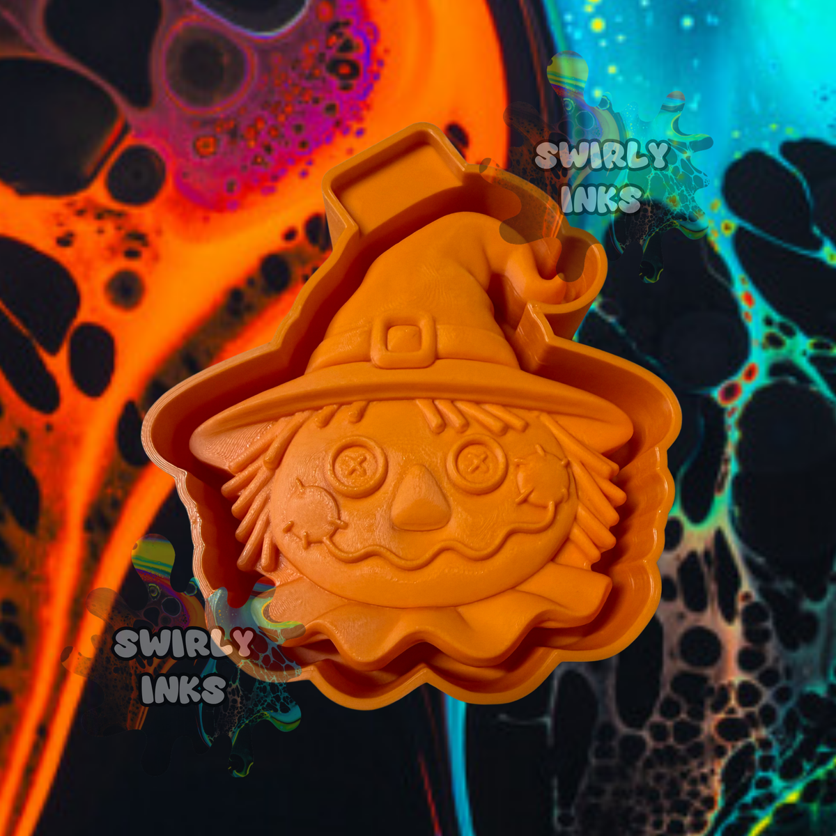 3D Scarecrow Head Freshie Mold