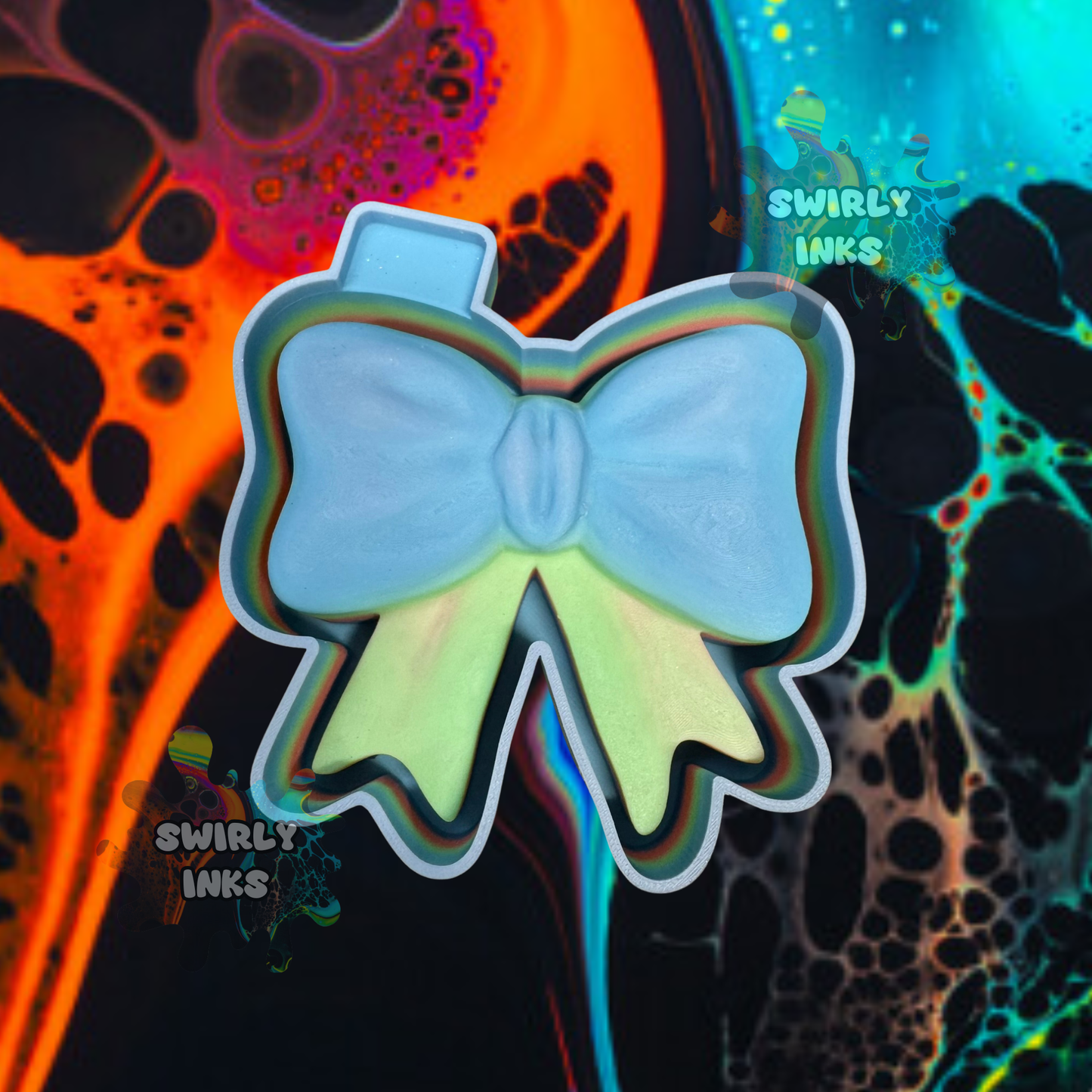 3D Simple Bow Freshie Mold