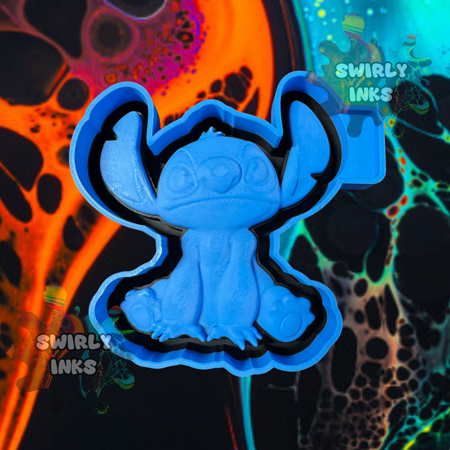 3D Blue Alien Freshie Mold