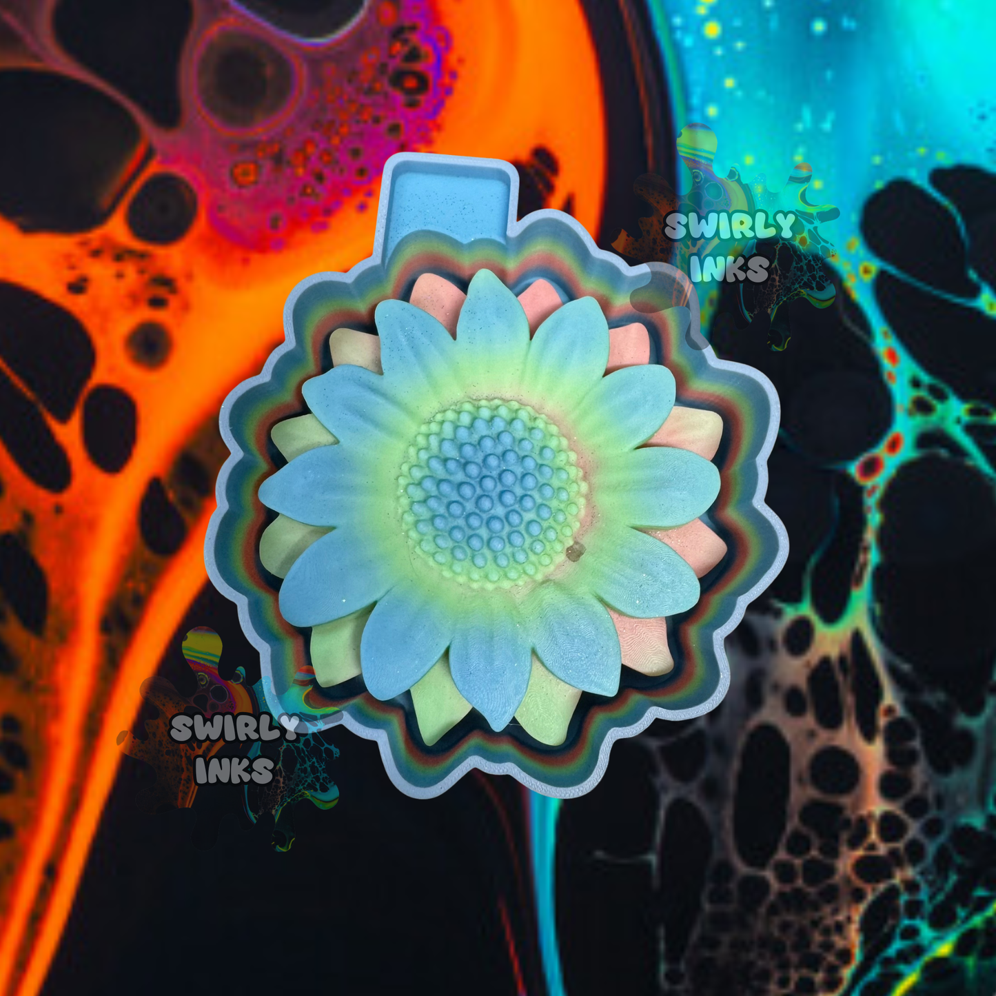 3D Sunflower Freshie Mold