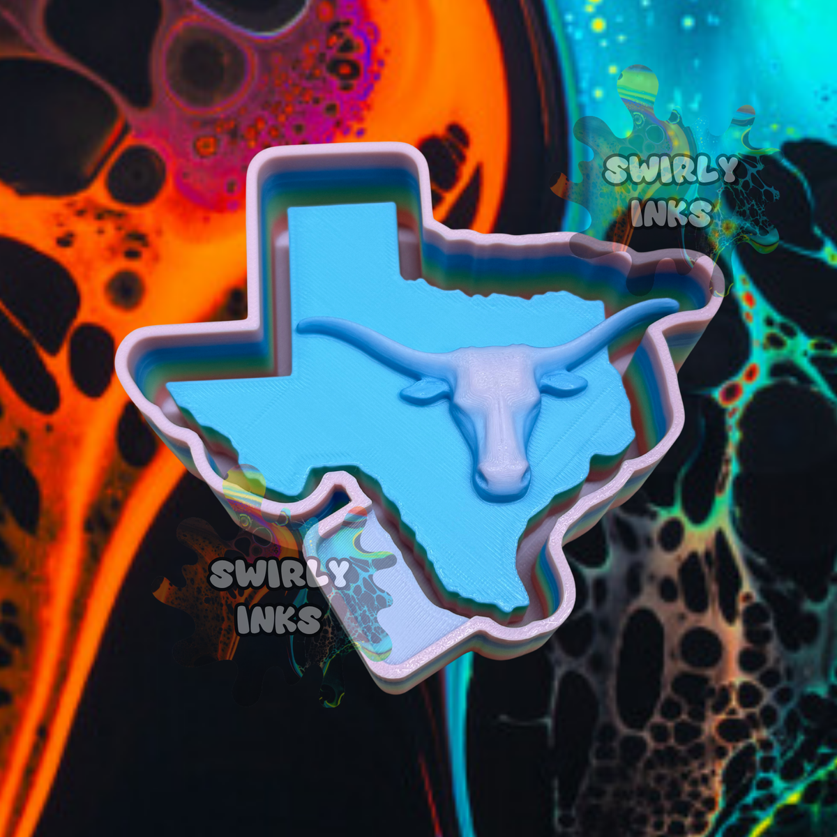 3D Texas Longhorn Freshie Mold