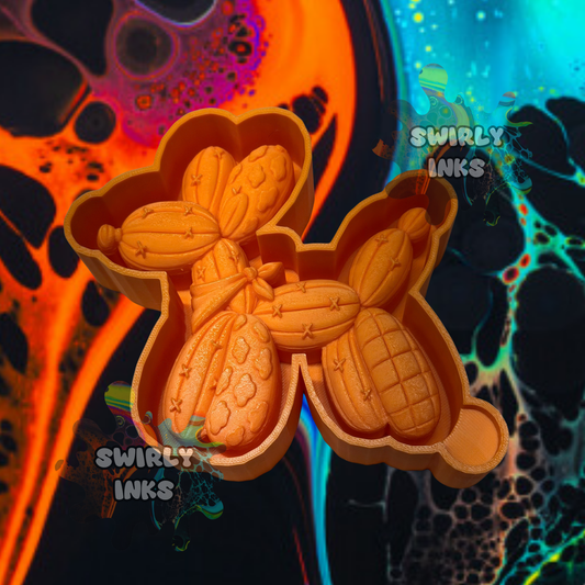 3D Western Balloon Dog Freshie Mold