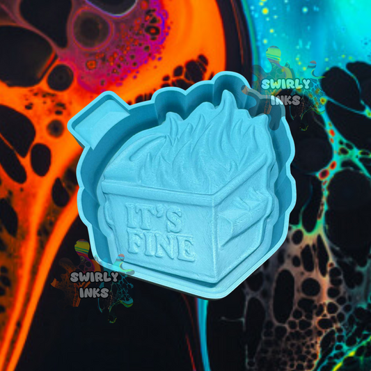 3D Dumpster Fire Freshie Mold