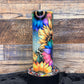 Neon Sunflower (#3) Tumbler - Black light Activated Ink.