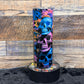 3D Skull (#4) Tumbler - Black light Activated Ink