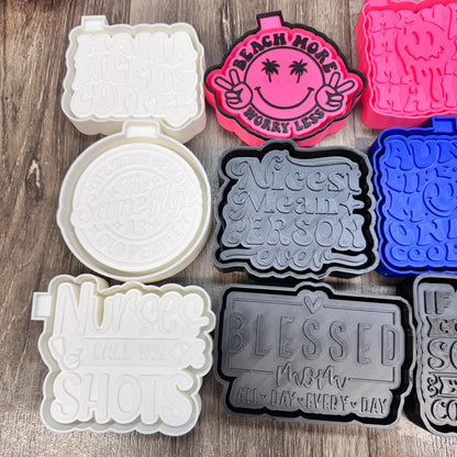 Freshie Silicone Mold Bundle of 20 Random Sayings